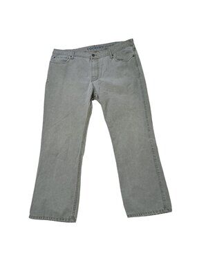 Dockers Mens Denim 40x30 Gray Hi Rise Work Outdoor Travel Jeans
